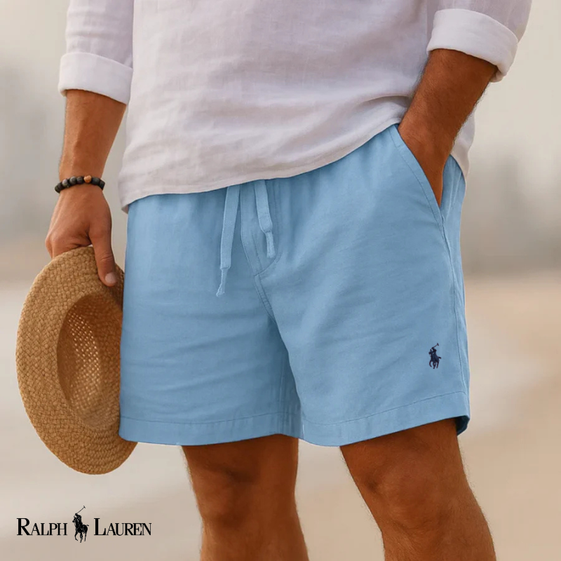 Short Capri en lin R.L Heritage