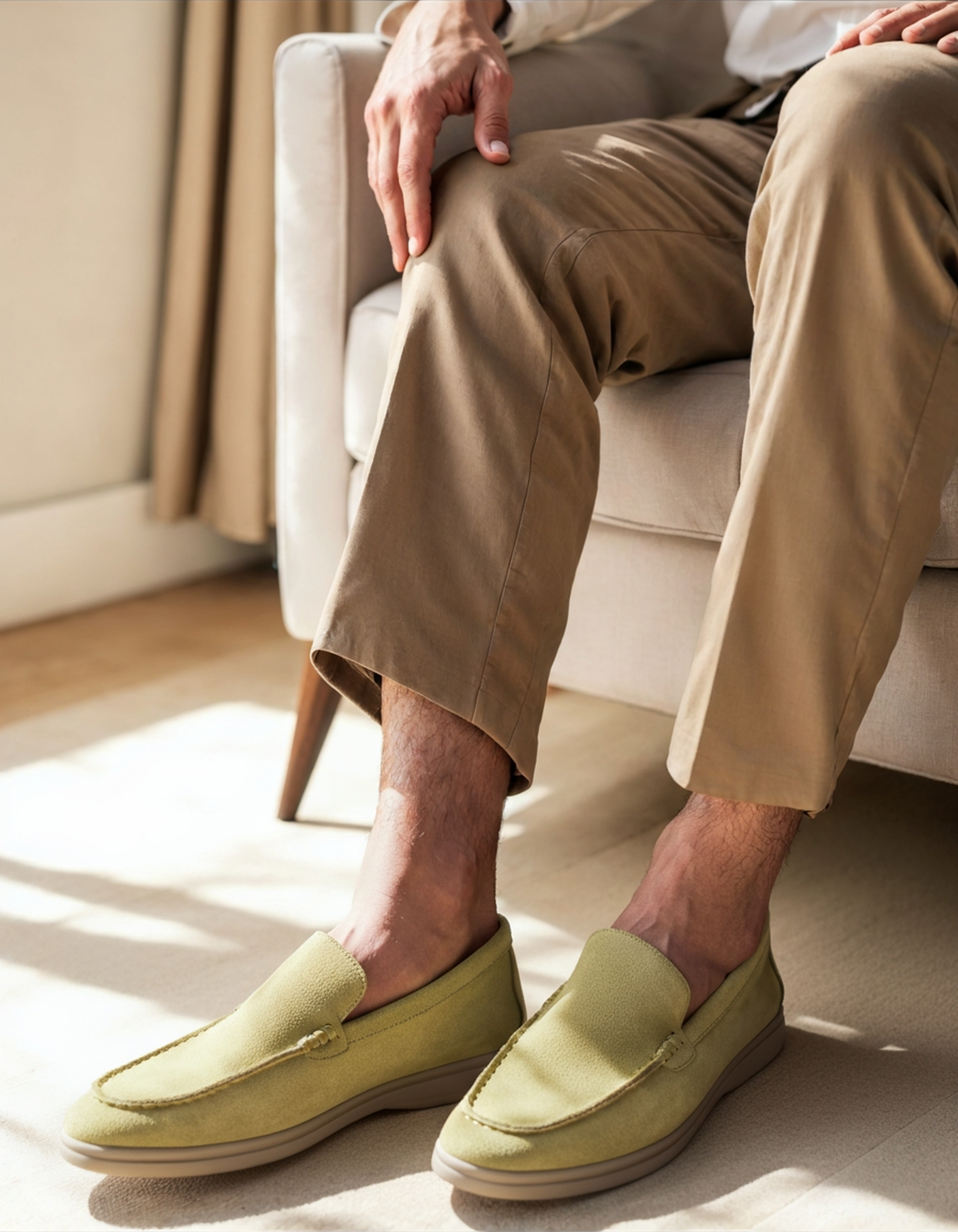Mocassins en suède de première qualité