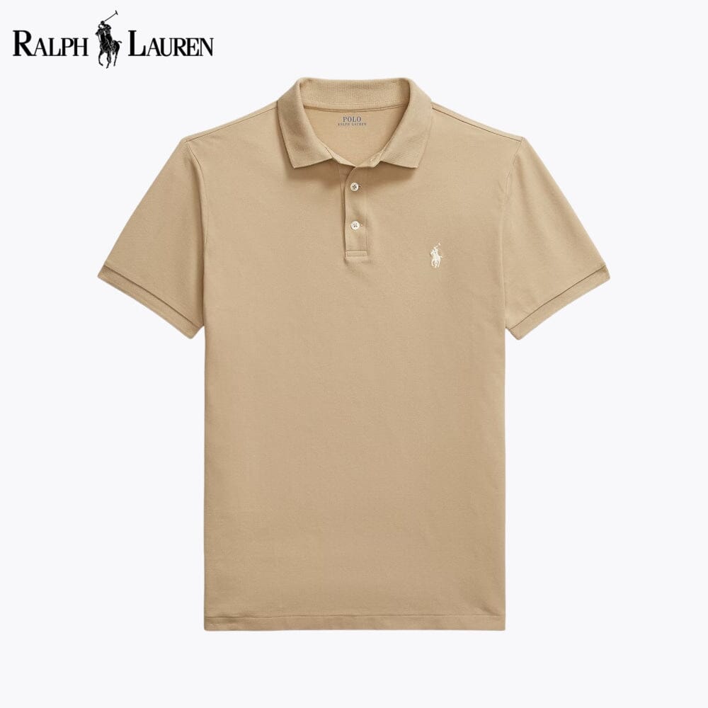 Polo en maille extensible coupe ajustée R.L
