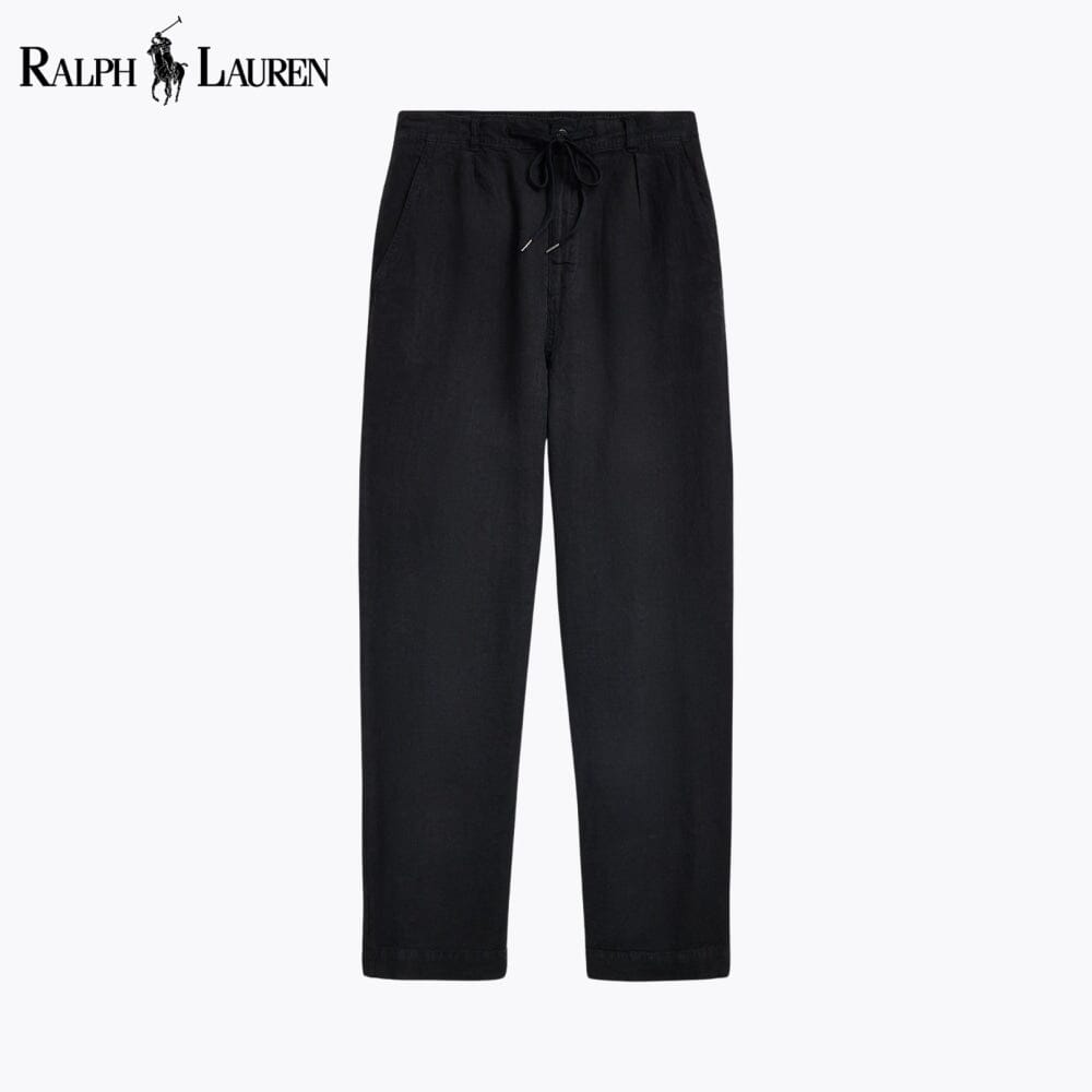Pantalon en lin plissé coupe décontractée R.L Lateef
