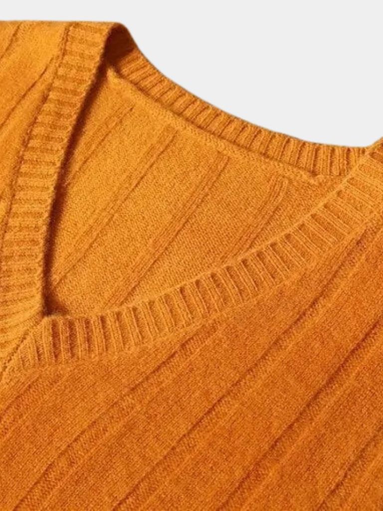 Sleeveless 100% Merino Wool Sweater - Cross & Crown
