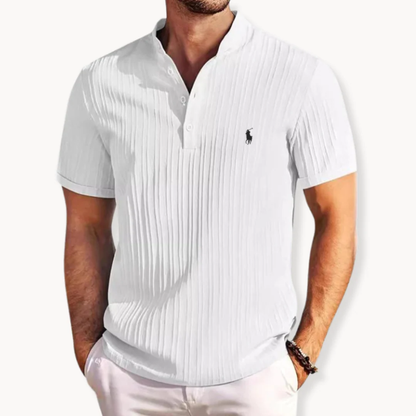 Chemise Henley côtelée L.C. - Vente de liquidation