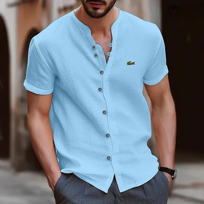 Chemise Henley texturée à boutons L.C - Vente de liquidation