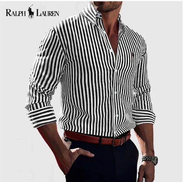 Chemise en coton rayée R.L.™