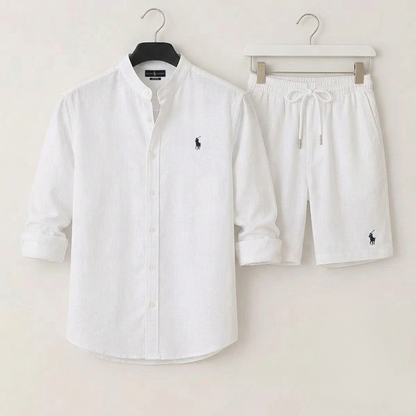 Ensemble chemise et short R.L Summer - Soldes