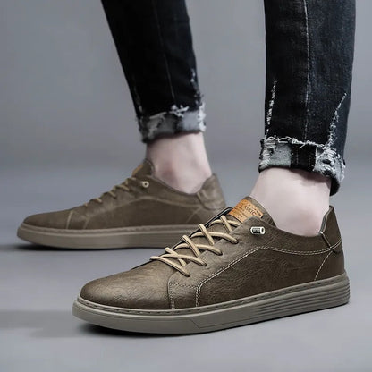 Baskets en cuir véritable Lusso Passo