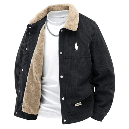 Veste doublée sherpa en velours côtelé R.L Premium - Soldes