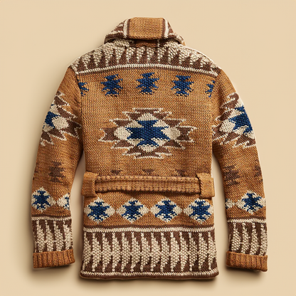 Gilet en laine jacquard Romero