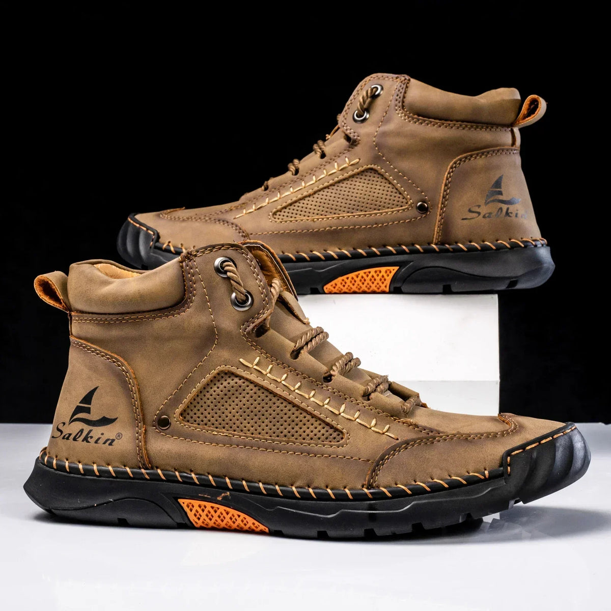Chaussures montantes en cuir St. Moritz
