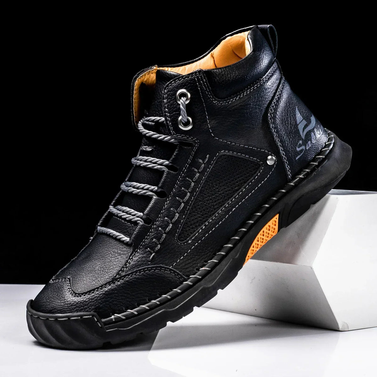 Chaussures montantes en cuir St. Moritz