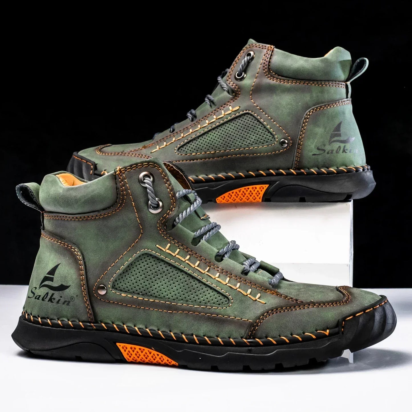 Chaussures montantes en cuir St. Moritz