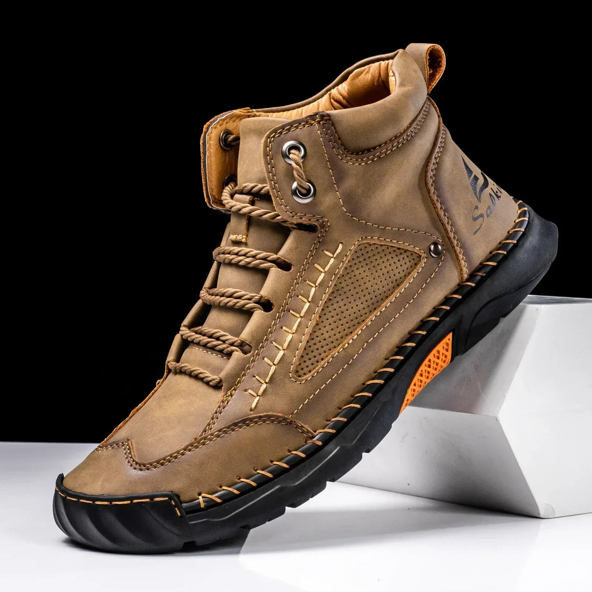 Chaussures montantes en cuir St. Moritz
