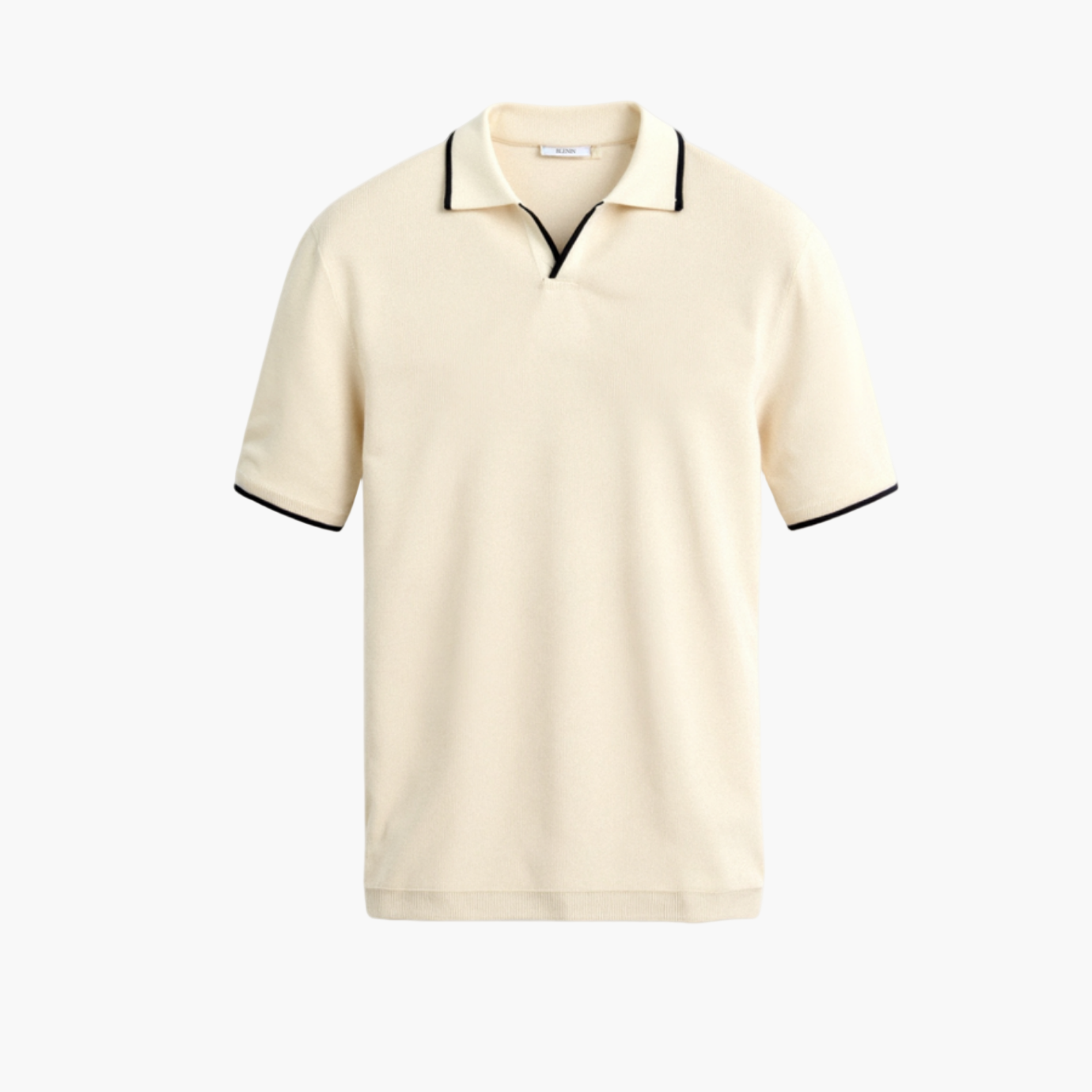 Polo ajusté en mélange doux BARI