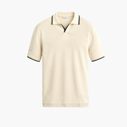 Polo ajusté en mélange doux BARI