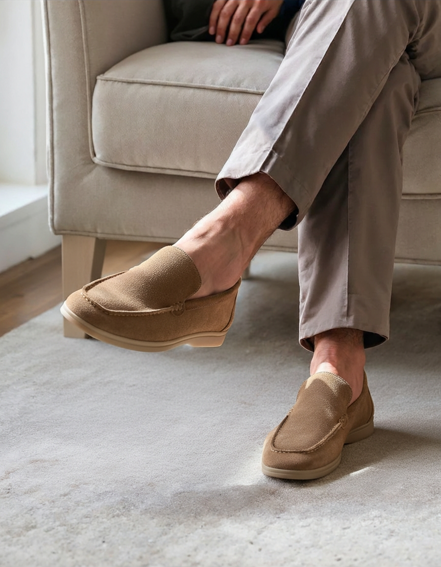 Mocassins en suède de première qualité