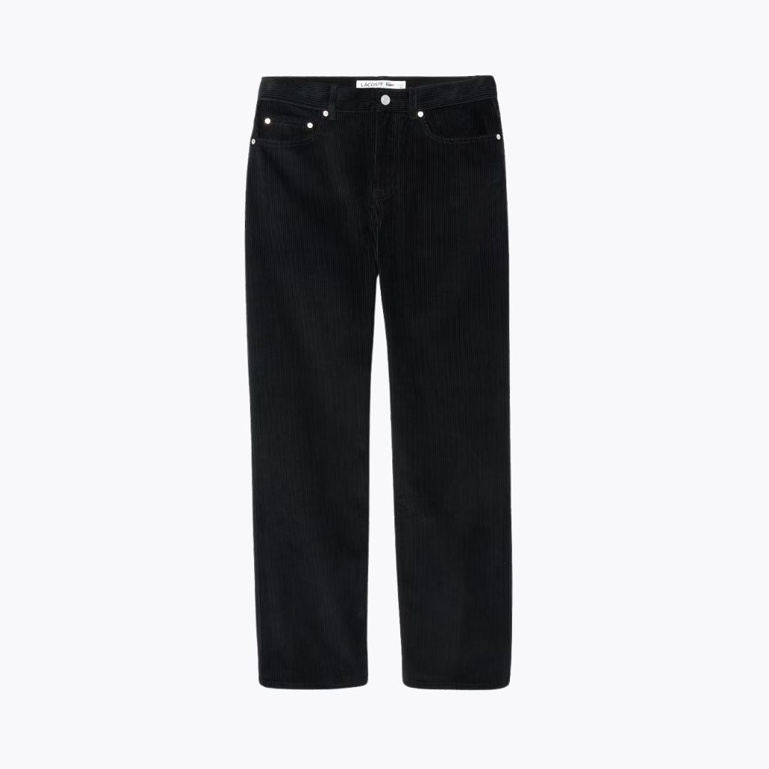 Pantalon velours coupe droite 5 poches L.C