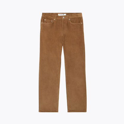 Pantalon velours coupe droite 5 poches L.C