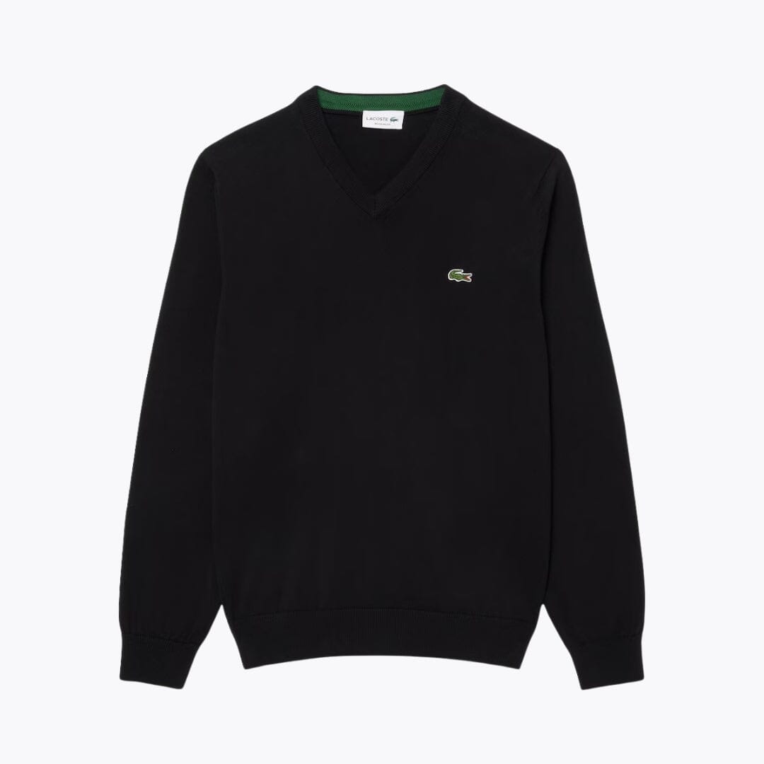 Pull en coton col V monochrome L.C.
