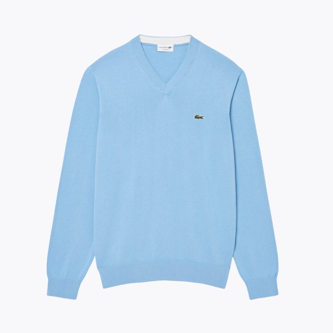 Pull en coton col V monochrome L.C.