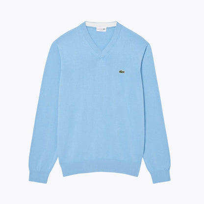 Pull en coton col V monochrome L.C.