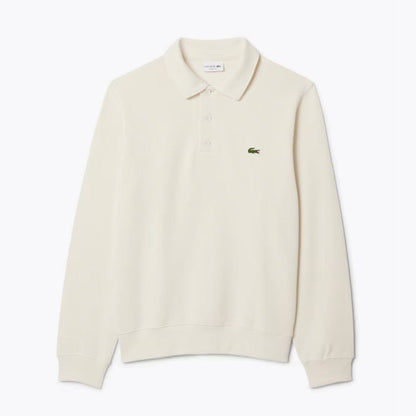 Sweat-shirt à col polo en coton côtelé L.C.