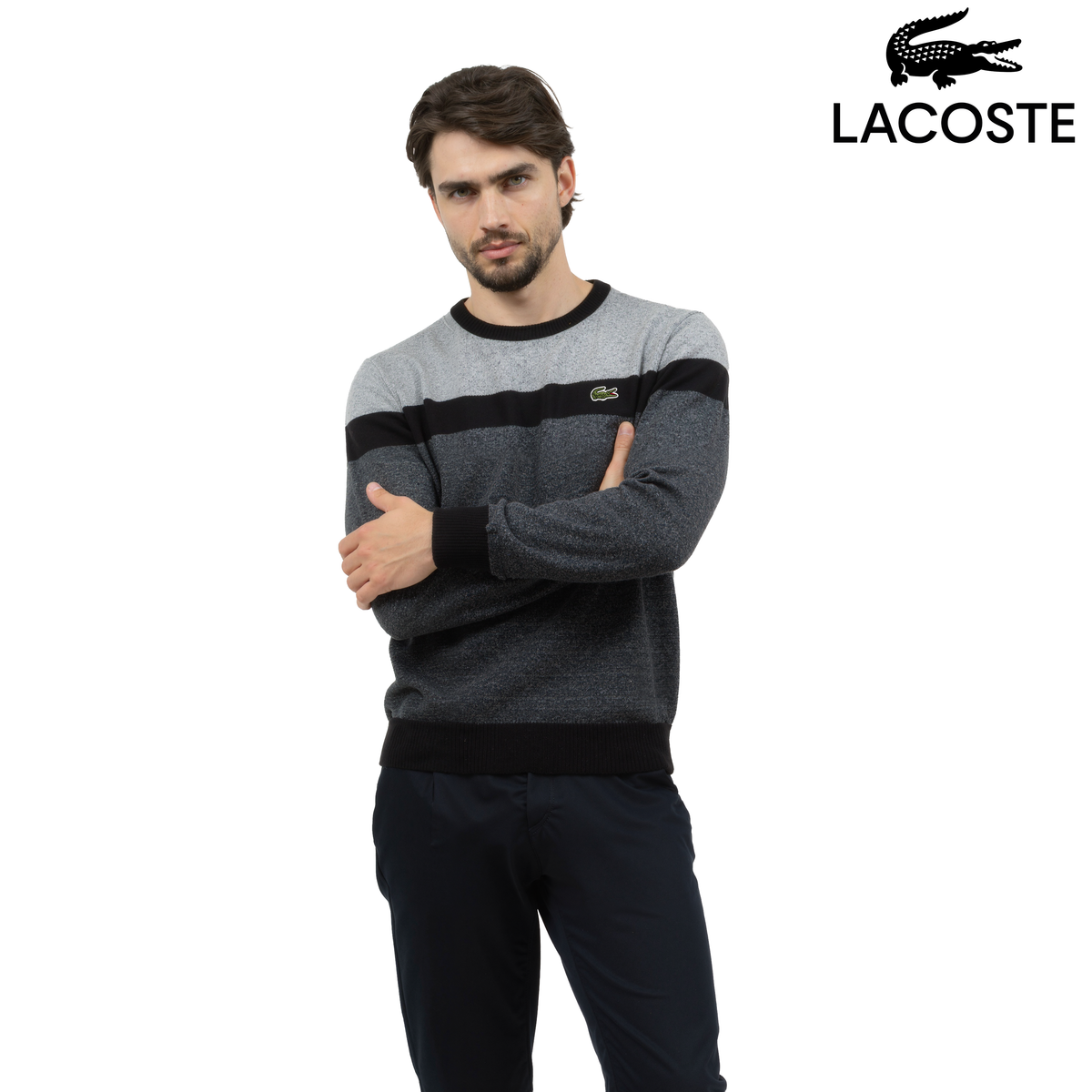 Pull ras-du-cou en coton L.C