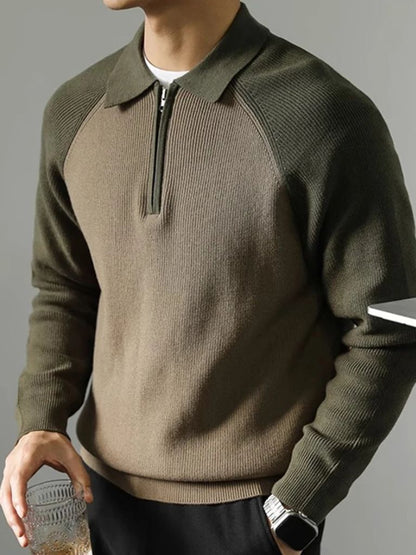 Pull Zippé Raglan - Croix & Couronne