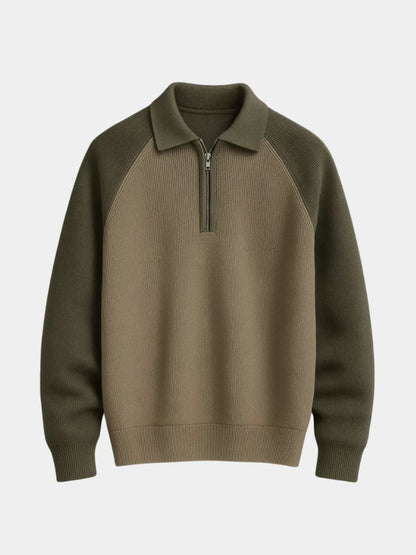 Pull Zippé Raglan - Croix & Couronne