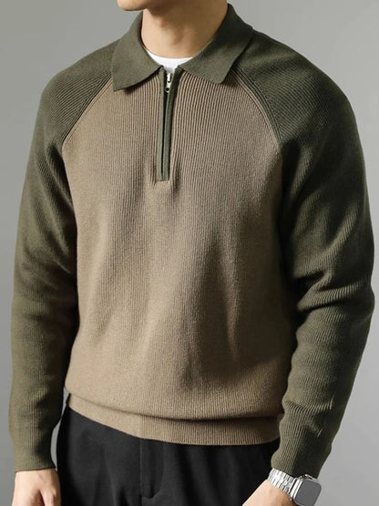 Pull Zippé Raglan - Croix & Couronne