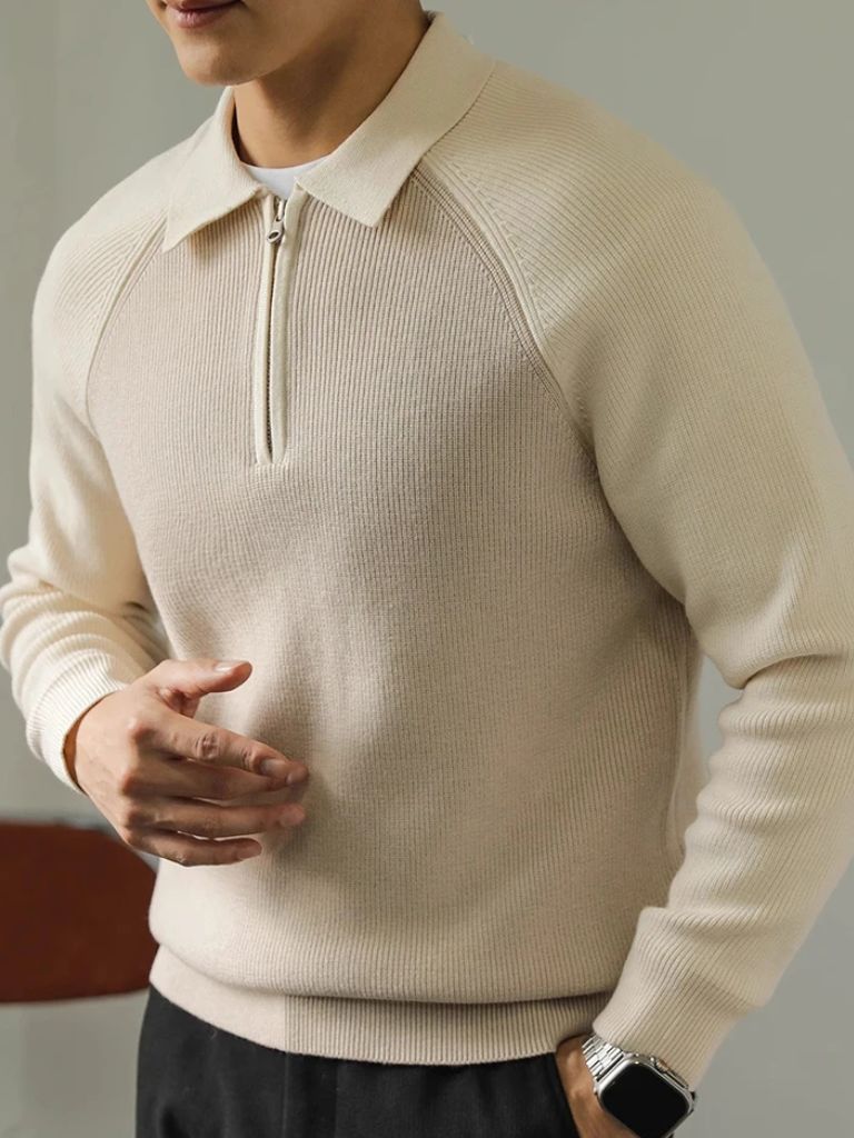 Pull Zippé Raglan - Croix & Couronne