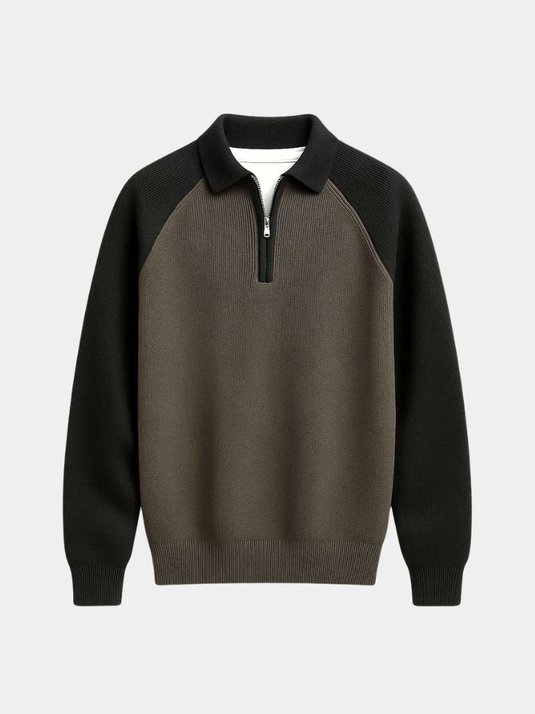 Pull Zippé Raglan - Croix & Couronne