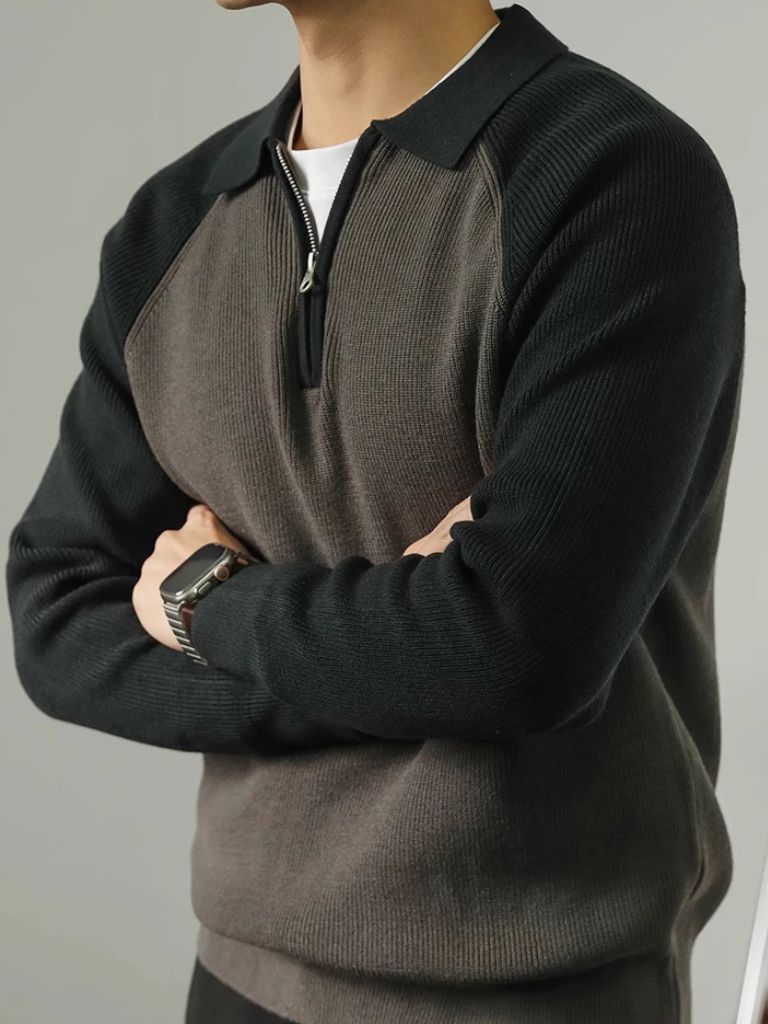 Pull Zippé Raglan - Croix & Couronne