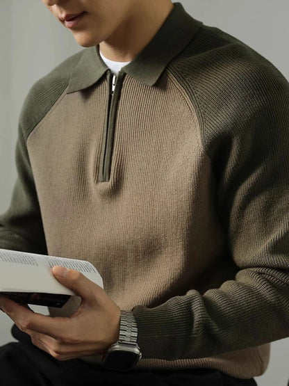 Pull Zippé Raglan - Croix & Couronne
