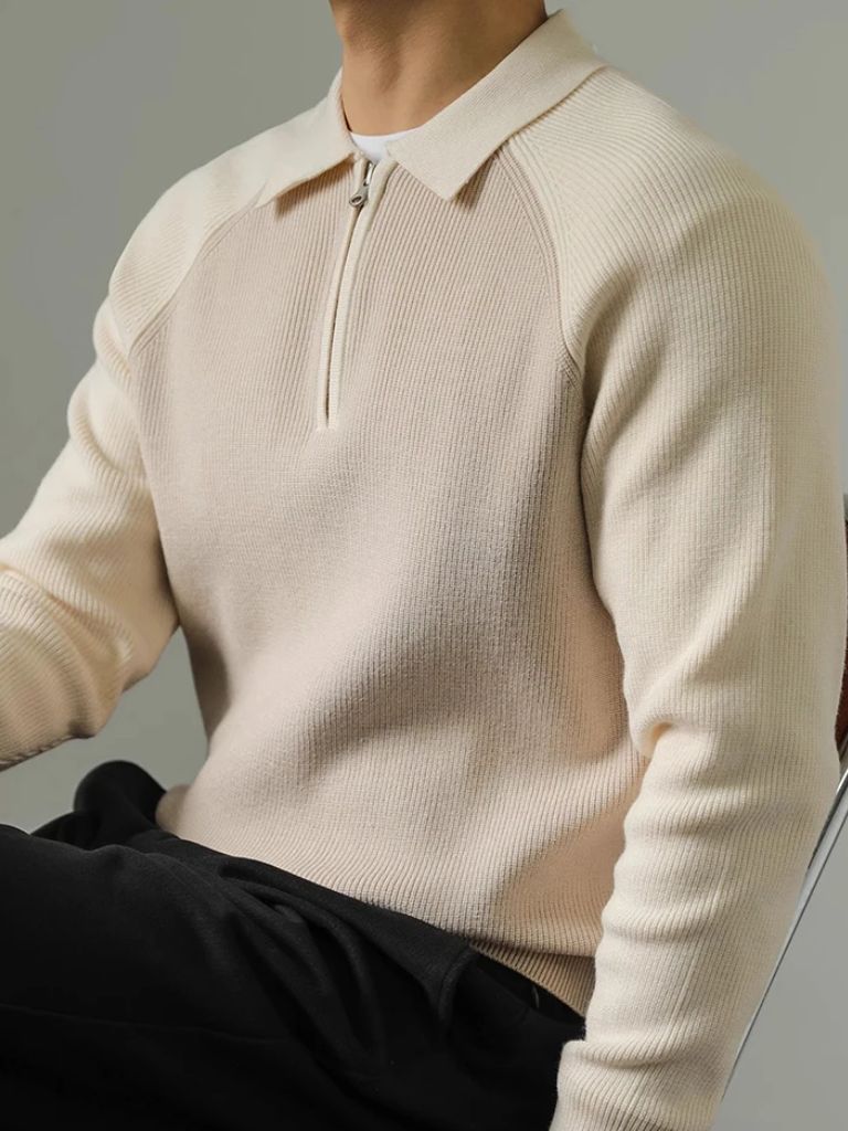 Pull Zippé Raglan - Croix & Couronne