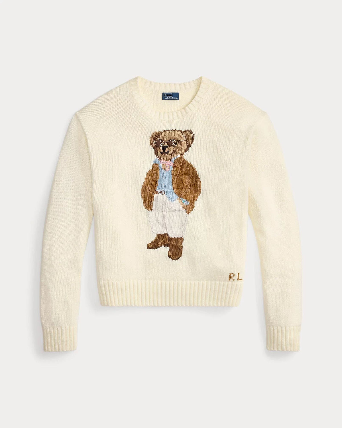 R.L Polo Bear Cotton Crewneck Sweater