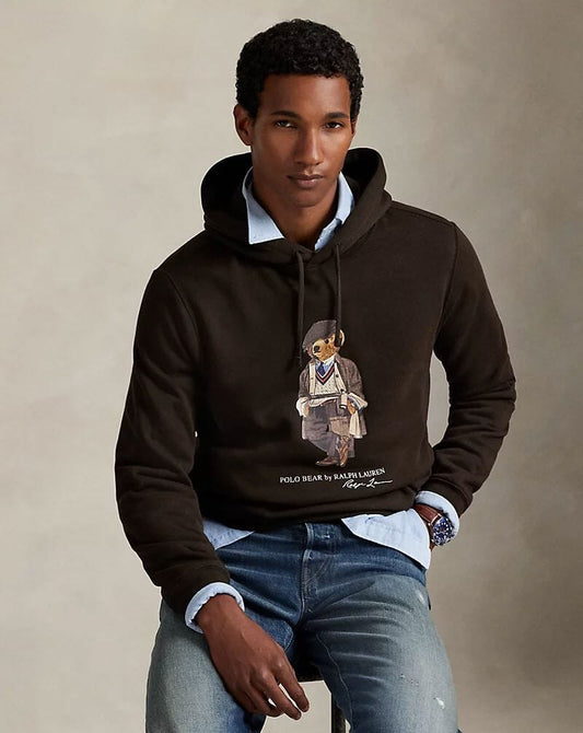 Sweat à capuche en polaire Polo Bear RL