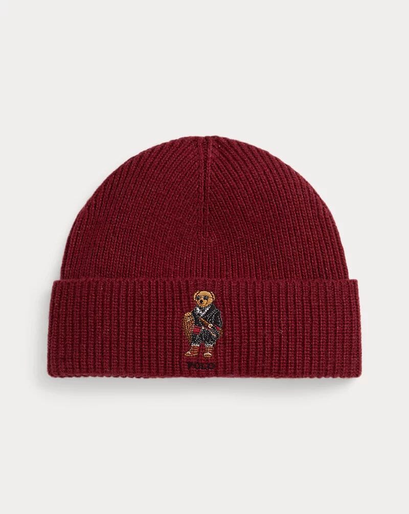R.L Polo Bear Rib-Knit Beanie