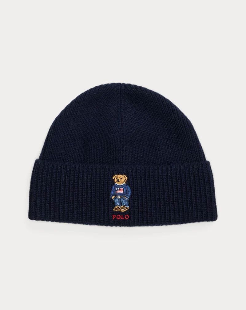 Bonnet en maille côtelée R.L Polo Bear