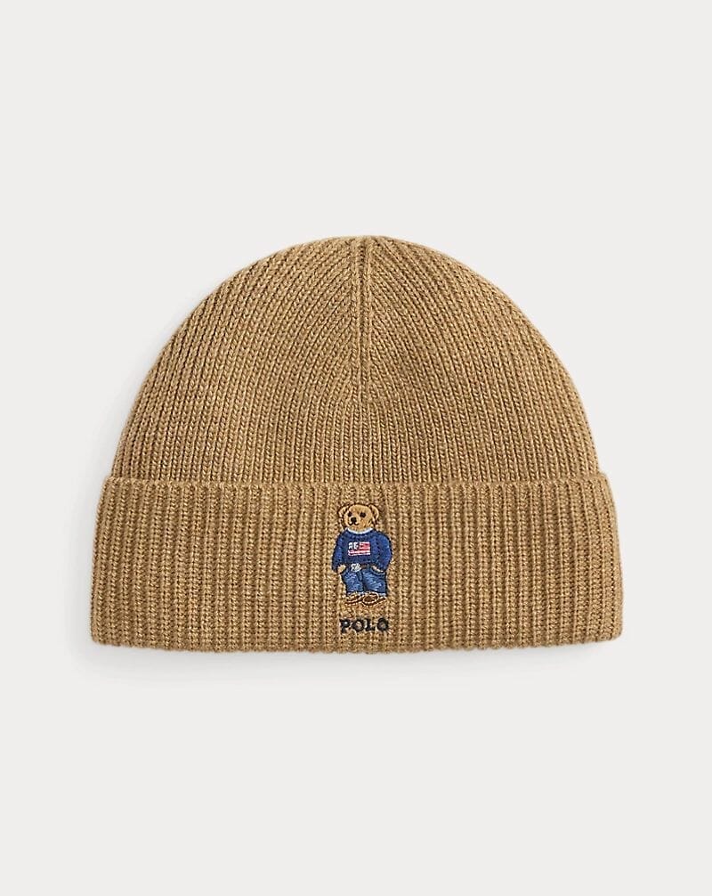 Bonnet en maille côtelée R.L Polo Bear