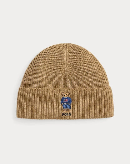 Bonnet en maille côtelée R.L Polo Bear