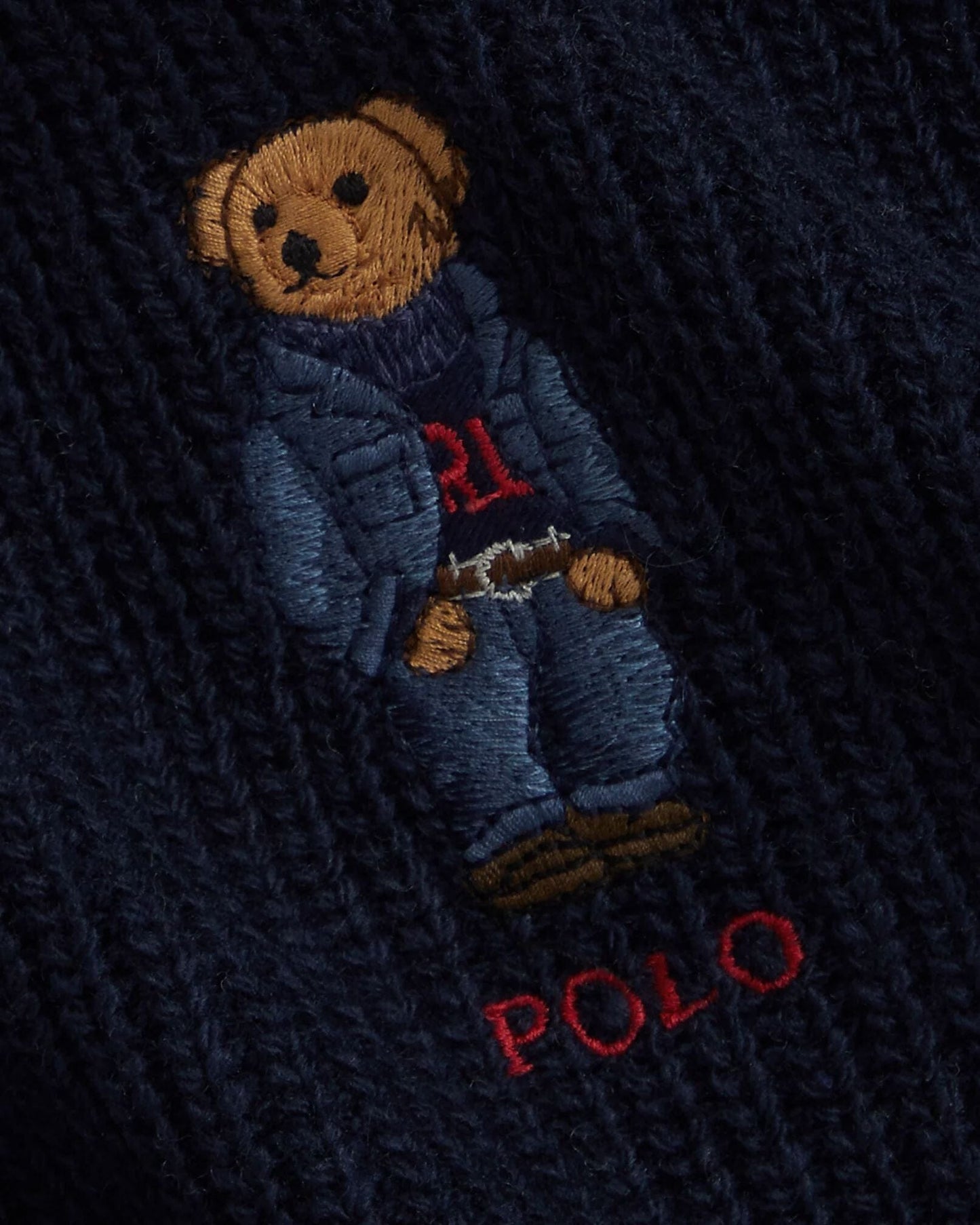 Écharpe en maille R.L Polo Bear
