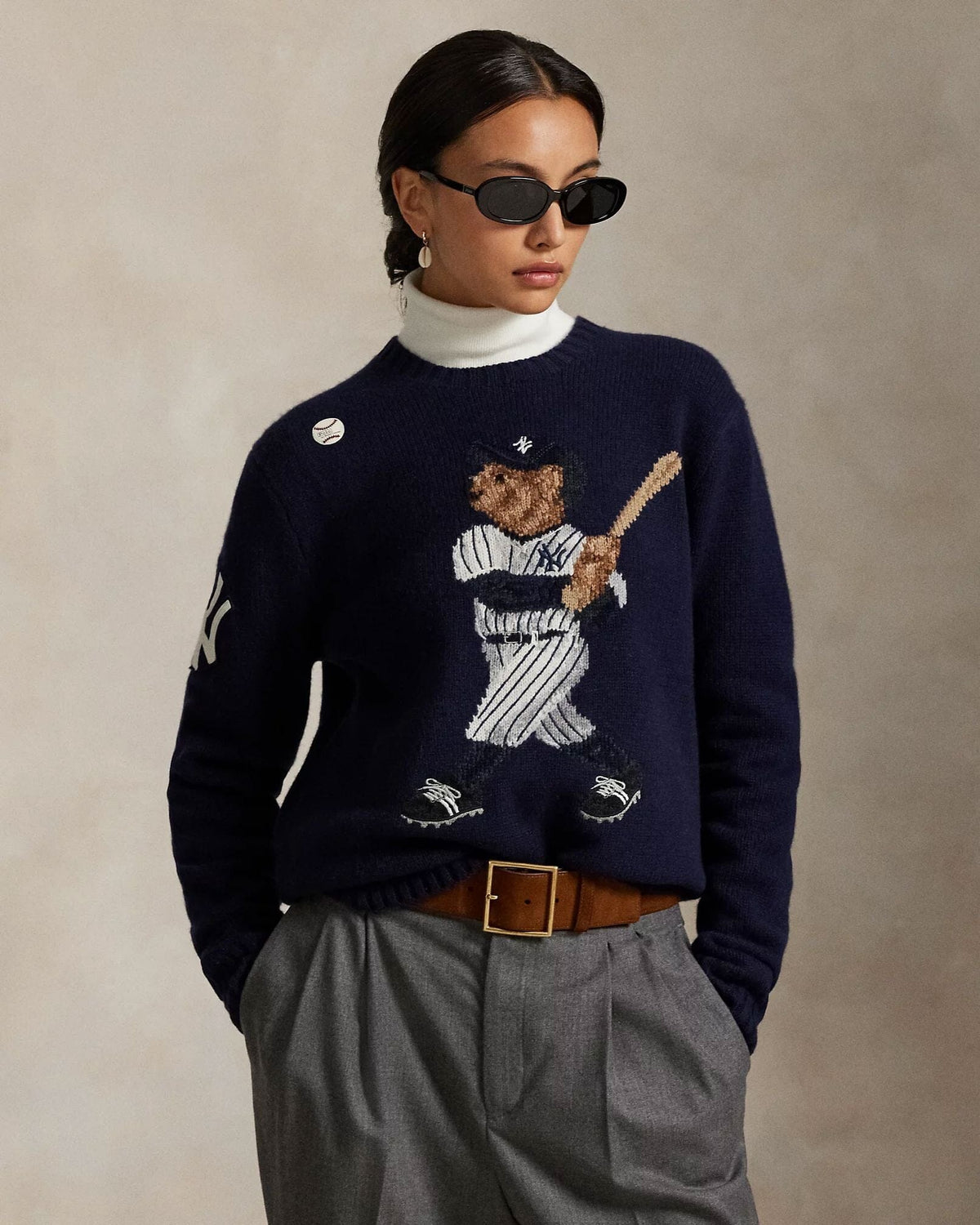 R.L Polo Bear Pull Yankees