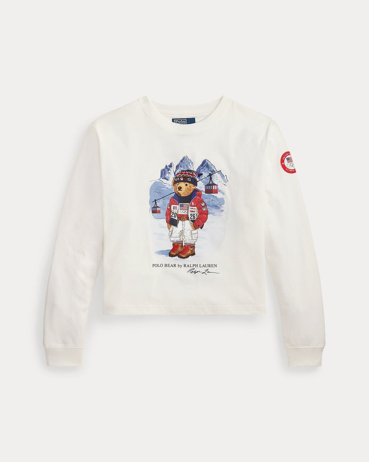 R.L Team USA Polo Bear Long-Sleeve T-Shirt