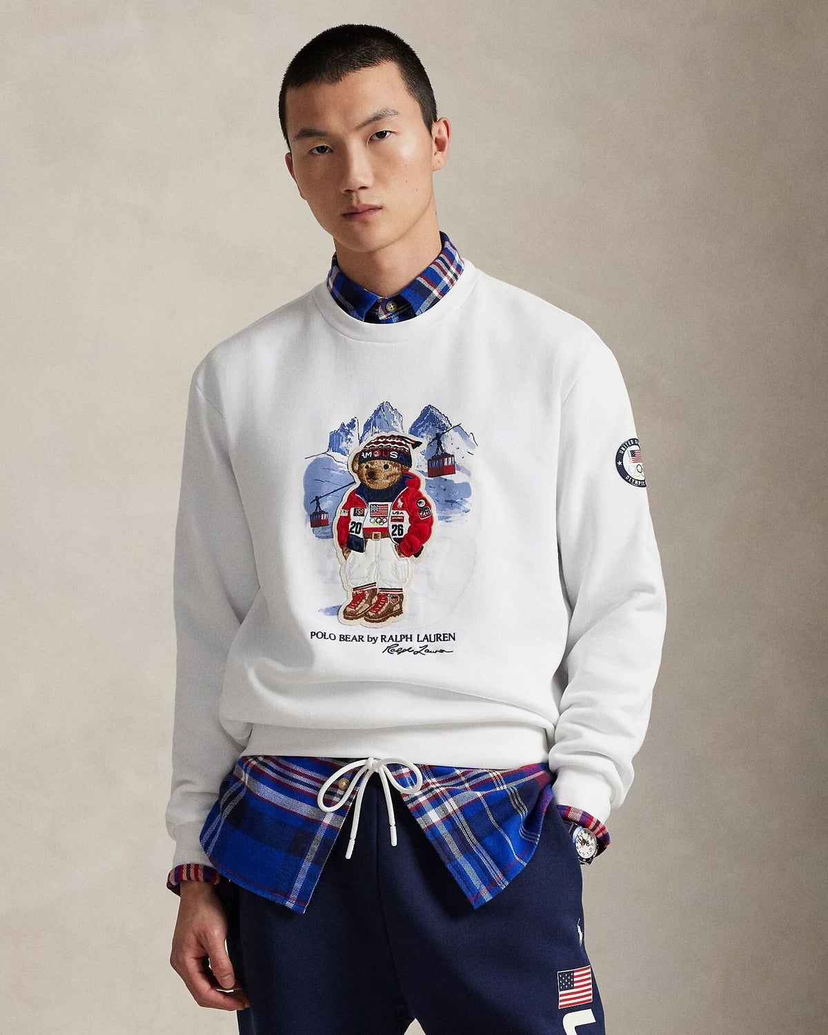 Sweat-shirt Ours Polo R.L Team USA