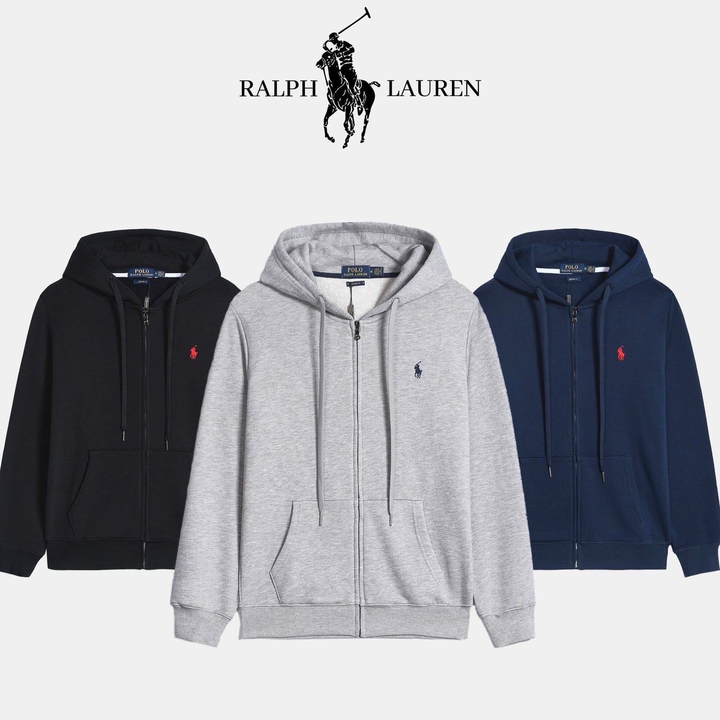 Sweat à capuche classique R.L. pour homme