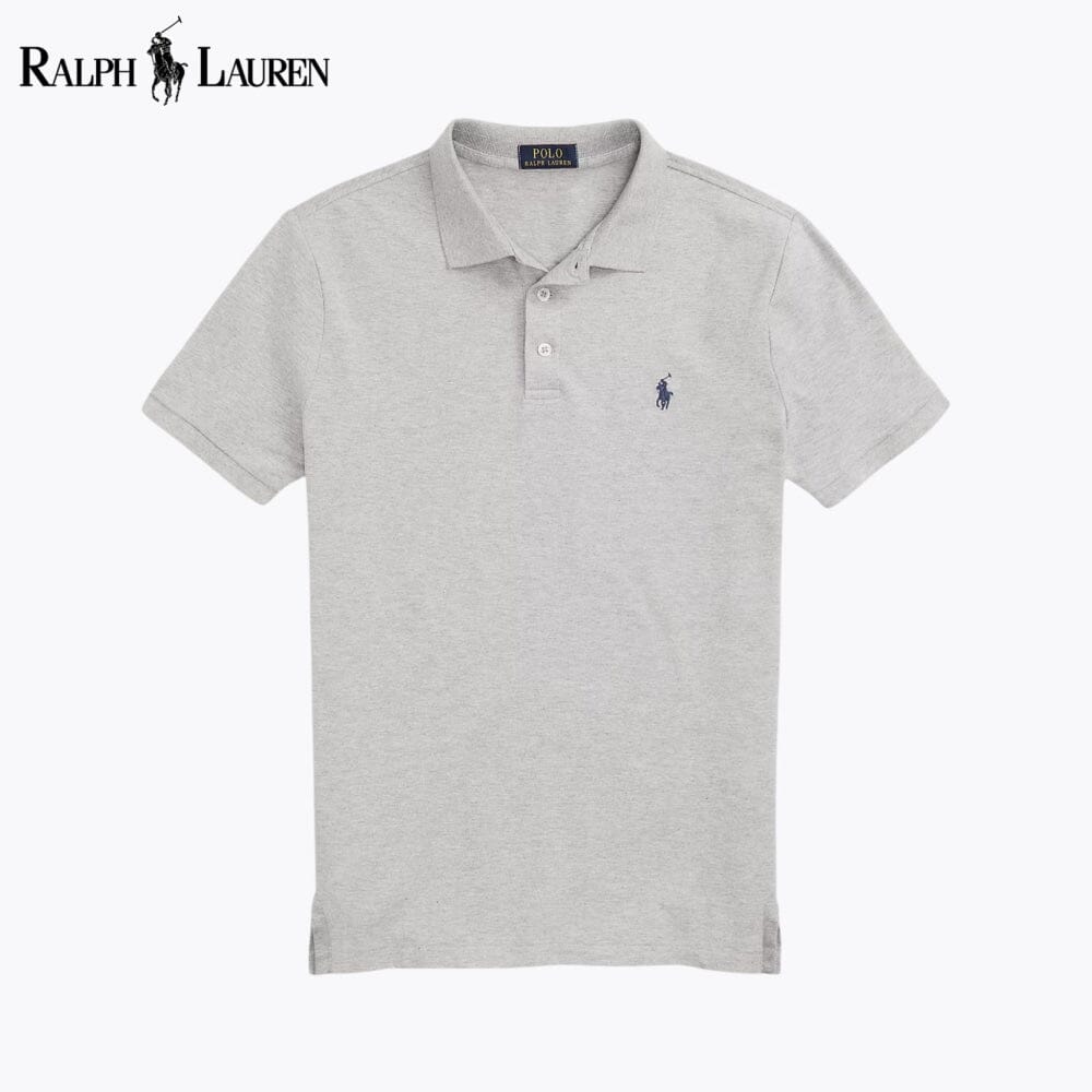 R.L Custom Slim Fit Stretch Mesh Polo Shirt