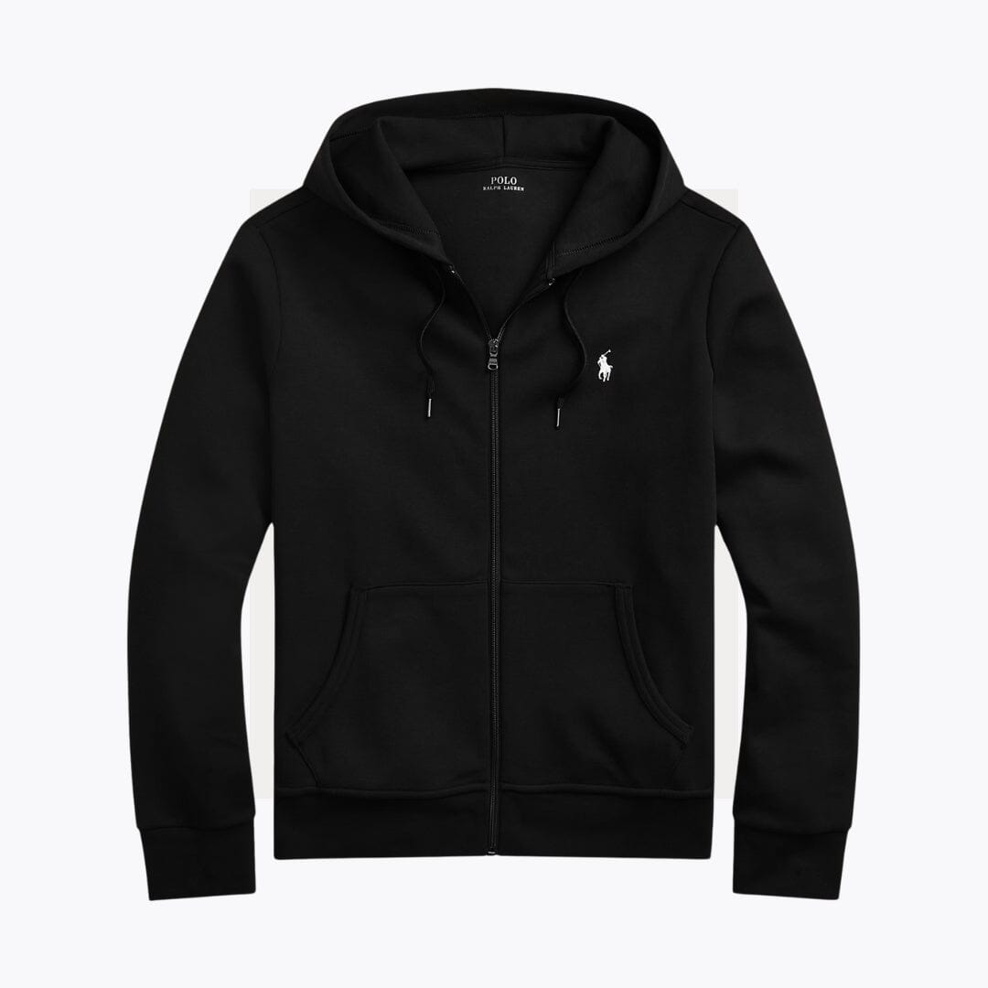 R.L. Hoodie entièrement zippé en maille double