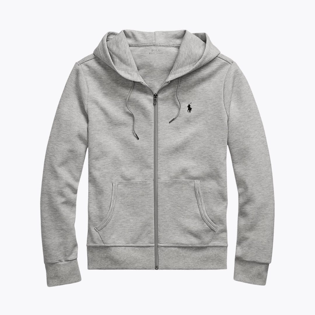 R.L. Hoodie entièrement zippé en maille double