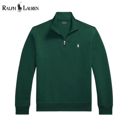 R.L Double-Knit Mockneck Pullover
