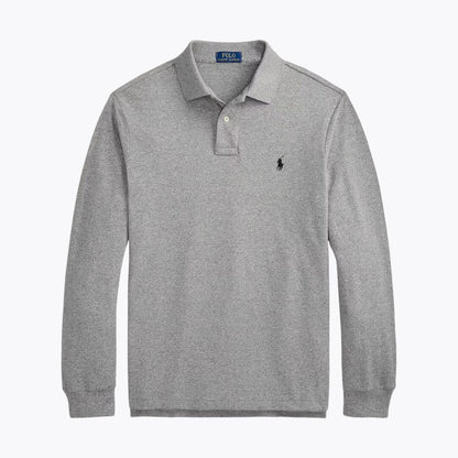 Polo manches longues en maille R.L